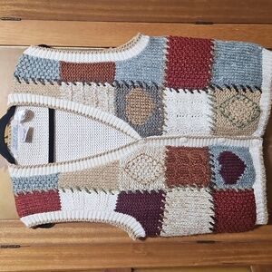 Vintage 80's Chunky Knit Sweater Vest